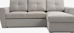 VEJLBYSofá cama chaise longue VEJLBY tela arena claro