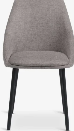 VELLEVSilla de comedor VELLEV tela arena/negro