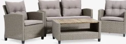 VENConjunto muebles jardín VEN 4 plazas natural
