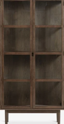 VESTERBYVitrina VESTERBY alta 2 puertas roble oscuro