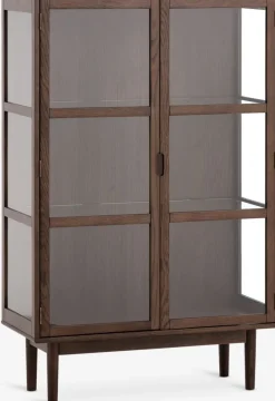 VESTERBYVitrina VESTERBY baja 2 puertas roble oscuro