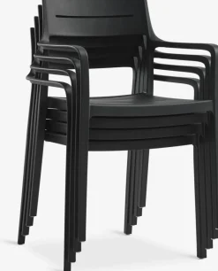 VIERLI + INGSTRUPMesa VIERLI L149 + 4 sillas INGSTRUP negro