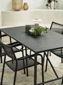 VIERLIMesa de jardín VIERLI A90xL149 negro