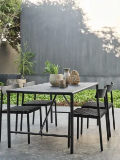VIERLIMesa de jardín VIERLI A90xL149 negro