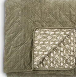 VILLMORELLColcha VILLMORELL 220x240 verde/blanco