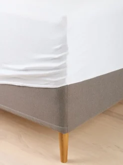 VILMAGOLDSábana bajera ajustable jersey VILMA 90x200x35 blanco