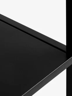 VIRUMMesa consola VIRUM 26x80 con estante negro