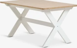 VISLINGEMesa de comedor VISLINGE 90x150 natural/blanco