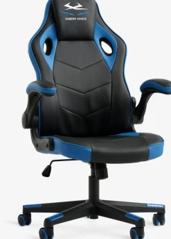 VOJENSSilla gaming VOJENS negro/polipiel azul/malla