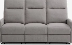 VONSILDSofá VONSILD 3 plazas reclinable eléctrico gris claro