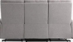 VONSILDSofá VONSILD 3 plazas reclinable eléctrico gris claro