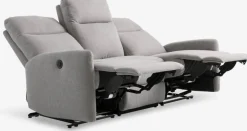 VONSILDSofá VONSILD 3 plazas reclinable eléctrico gris claro