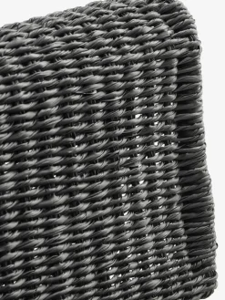 VOSSSofá de exterior VOSS 2 plazas negro