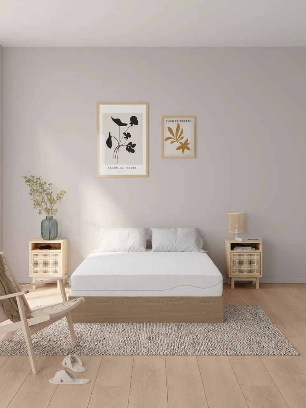 WELLPUR KVITAGOLDColchón de espuma 135x190cm WELLPUR KVITA Firme